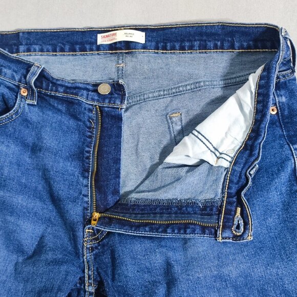 Signature by Levi Strauss jeans men's size W36/L29 denim blue colour Relaxed fit - Picture 10 of 15